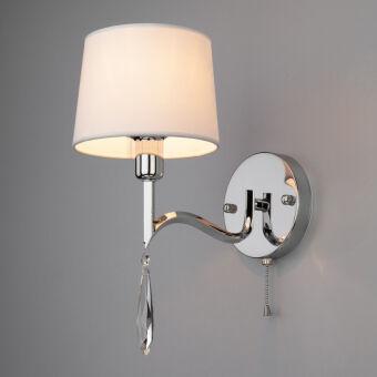 Бра Eurosvet 10127/1 хром/прозрачный хрусталь Strotskis (10093/