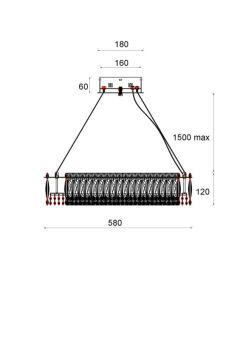 Подвесная люстра Fluorite FL1054-6P