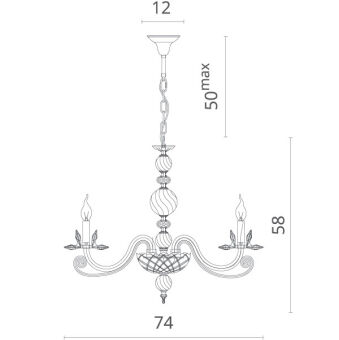 Подвесная люстра Divinare 8820/09 LM-6