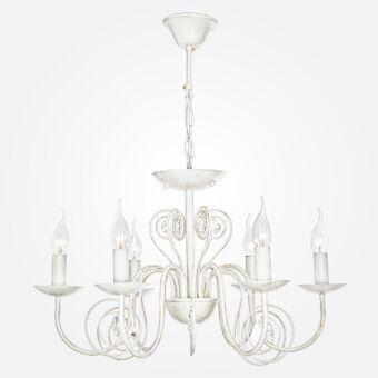 Подвесная люстра Eurosvet 60018/6 белый с золотом