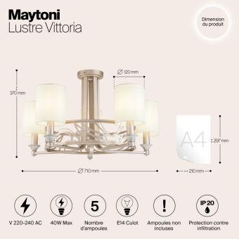 Люстра на штанге Maytoni H004CL-05BG