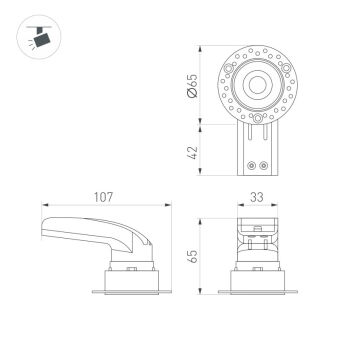Встраиваемый светильник Arlight 054471