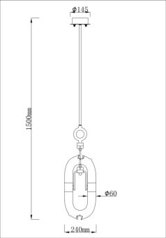 Подвесной светильник Fluorite FL1100-1P2