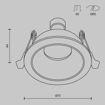 Влагозащищенный светильник Maytoni Technical DL126-GU10-W