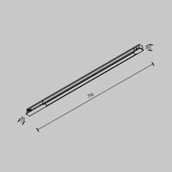 Светильник на шине Maytoni Technical TR231-2-15W3K-B