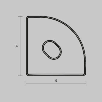 Заглушка профиля Maytoni Technical 642029