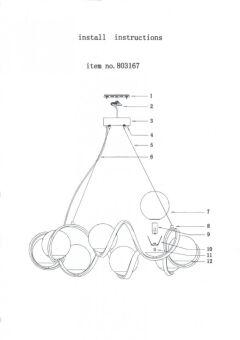 Подвесная люстра Lightstar 803167