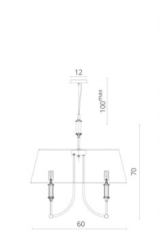 Подвесная люстра Divinare 1167/01 SP-6