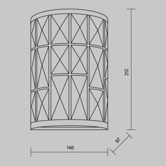 Бра Maytoni MOD184-WL-01-CH