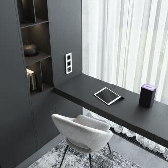 Розетка Werkel W5120108 черный матовый