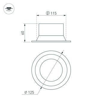 Встраиваемый светильник Arlight 036614
