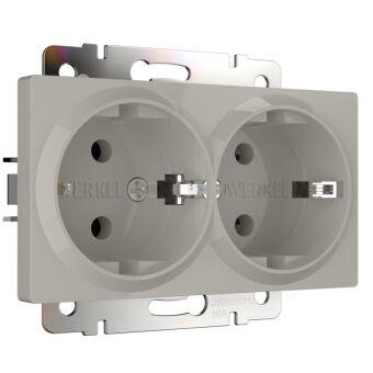 Розетка Werkel W1272004 дымчатый