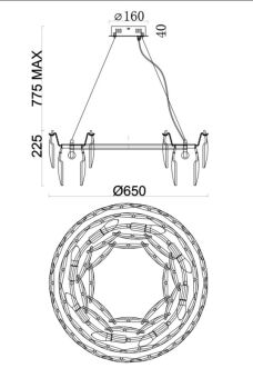 Подвесная люстра Fluorite FL1153-8P