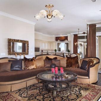 Накладная люстра Eurosvet 30026/5 золото