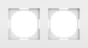 Рамка 2-я, матовый белый, серия A07