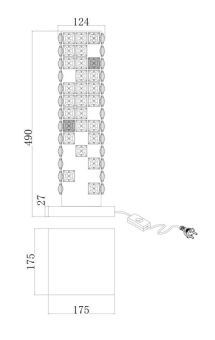 Настольная лампа Fluorite FL1106-3T