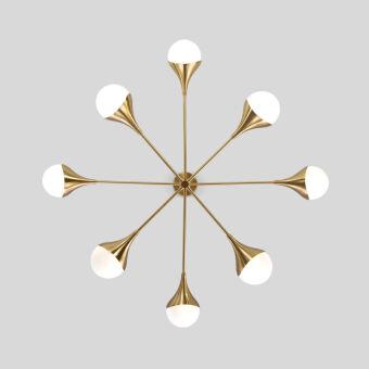 Люстра на штанге Eurosvet 60168/8 латунь