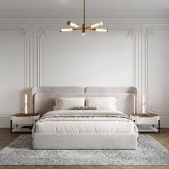 Люстра на штанге Eurosvet 50386/5 LED латунь