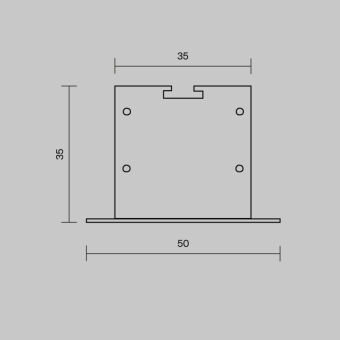 Заглушка профиля Maytoni Technical 642034