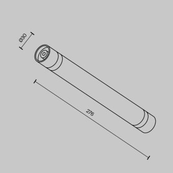 Соединитель для шинопровода Maytoni Technical CA011-L300-B