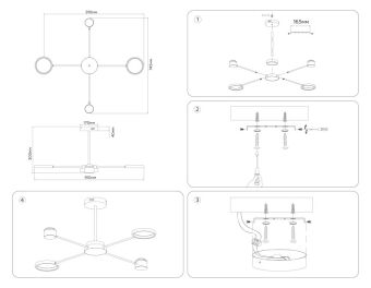 Люстра на штанге Ambrella Light FL51632