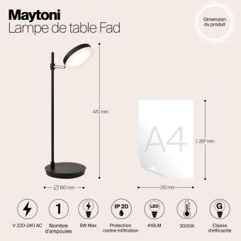 Настольная лампа Maytoni MOD070TL-L8B3K