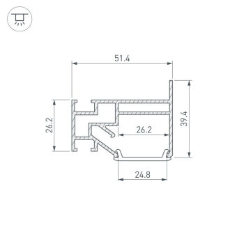 Профиль Arlight 040061
