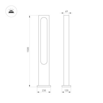 Садово-парковый светильник Arlight 035395