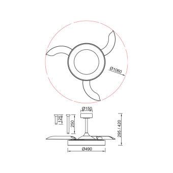 Подвесной светильник Mantra 9091
