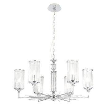 Подвесная люстра Crystal Lux GLORIA SP6 CHROME