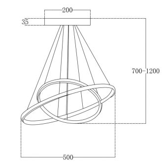 Каскадная люстра Escada 10228/2LED