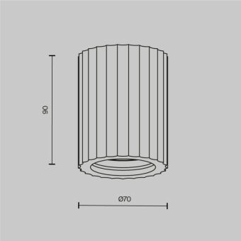 Накладной светильник Maytoni Technical C121CL-GU10-W