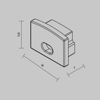 Заглушка профиля Maytoni Technical 642007