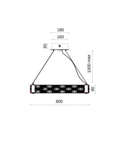 Подвесная люстра Fluorite FL1051-7P