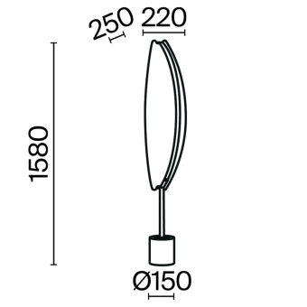 Торшер Maytoni MOD281FL-L33BS3K