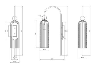 Бра Maytoni MOD302WL-01GR