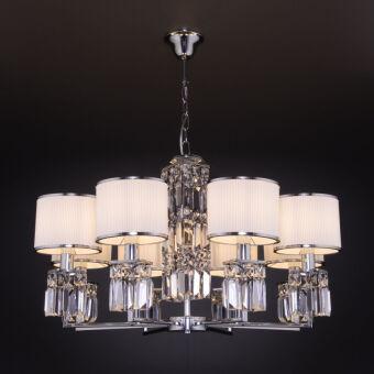 Подвесная люстра Eurosvet 10099/8 хром/хрусталь