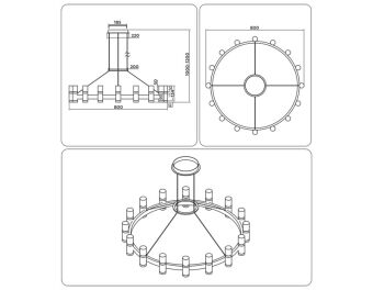 Подвесная люстра Ambrella Light FL6212
