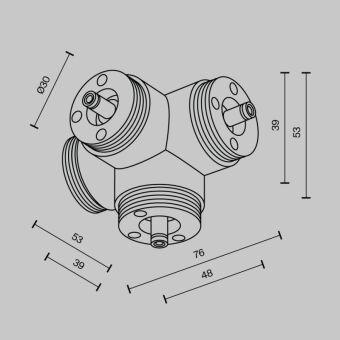 Коннектор Maytoni Technical CA019L4C-B