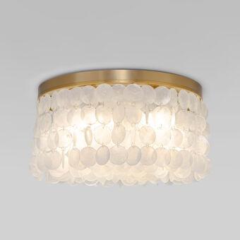 Накладная люстра Eurosvet 60084/5 латунь/перламутр Smart