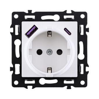 Розетка KOLLINGER AS-016WH