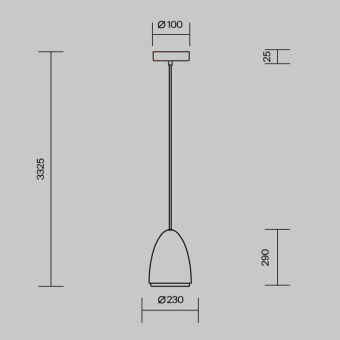 Подвесной светильник Maytoni MOD430PL-01CM