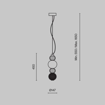 Подвесной светильник Maytoni P069PL-L17CH3K