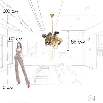 Подвесная люстра LOFT IT 10401/800S