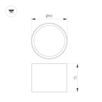 Влагозащищенный светильник Arlight 054912