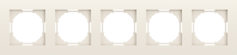 Рамка 5-я, матовый кремовый, серия A07