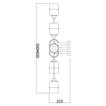 Накладная люстра Escada 699/8P