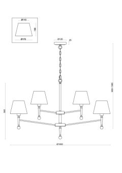 Подвесная люстра Freya FR2190PL-12N