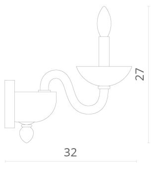 Бра Divinare 1156/02 AP-1