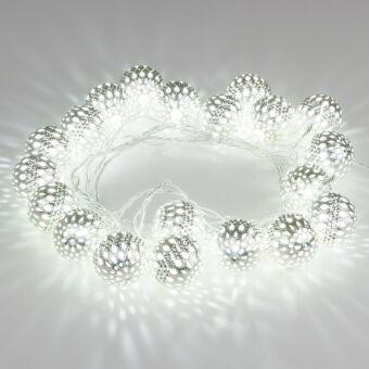 Светодиодная нить Eurosvet 400-003 хром/белый с эффектом мерцания 2,8м IP20